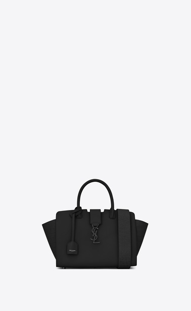 ベビー ダウンタウンカバス YSLバッグ(ブラック/レザー&クロコダイルエンボスレザー)
